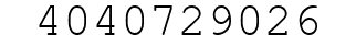 Number 4040729026.