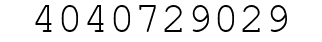 Number 4040729029.