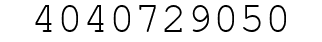 Number 4040729050.