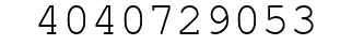 Number 4040729053.