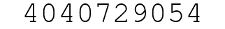 Number 4040729054.
