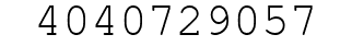 Number 4040729057.