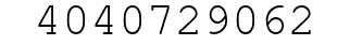 Number 4040729062.