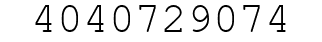 Number 4040729074.