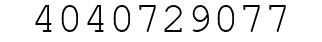 Number 4040729077.