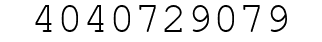 Number 4040729079.