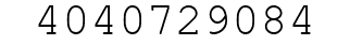 Number 4040729084.