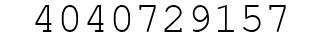 Number 4040729157.