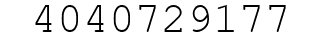 Number 4040729177.