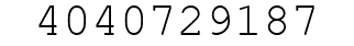 Number 4040729187.