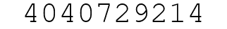 Number 4040729214.