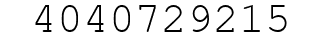 Number 4040729215.
