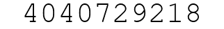 Number 4040729218.