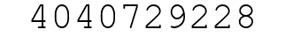 Number 4040729228.