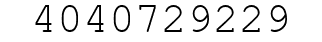 Number 4040729229.