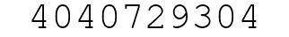 Number 4040729304.