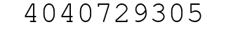 Number 4040729305.