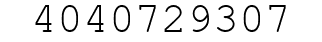 Number 4040729307.
