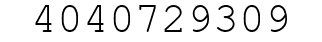 Number 4040729309.