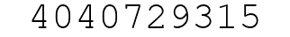 Number 4040729315.