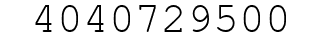 Number 4040729500.