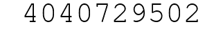 Number 4040729502.