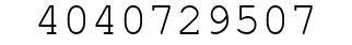 Number 4040729507.