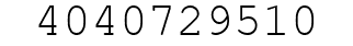 Number 4040729510.