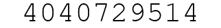Number 4040729514.