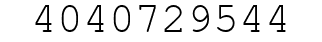 Number 4040729544.