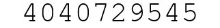 Number 4040729545.