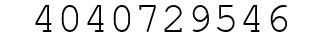 Number 4040729546.