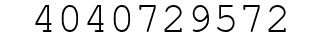 Number 4040729572.
