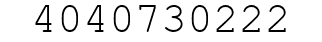 Number 4040730222.