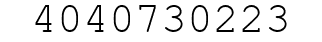 Number 4040730223.