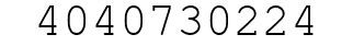 Number 4040730224.