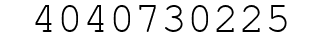 Number 4040730225.