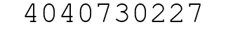 Number 4040730227.