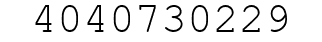Number 4040730229.