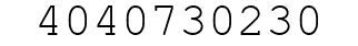 Number 4040730230.