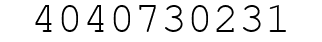 Number 4040730231.