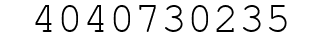 Number 4040730235.