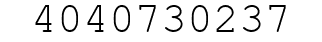 Number 4040730237.