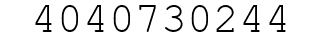 Number 4040730244.