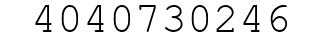 Number 4040730246.