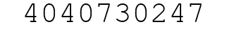 Number 4040730247.