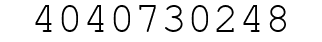 Number 4040730248.