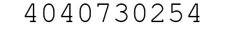 Number 4040730254.