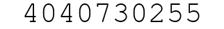 Number 4040730255.