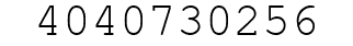 Number 4040730256.